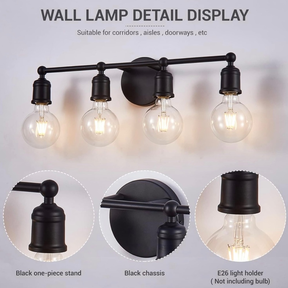 4-Light Vanity Light Fixture - Picture 3 of 16
